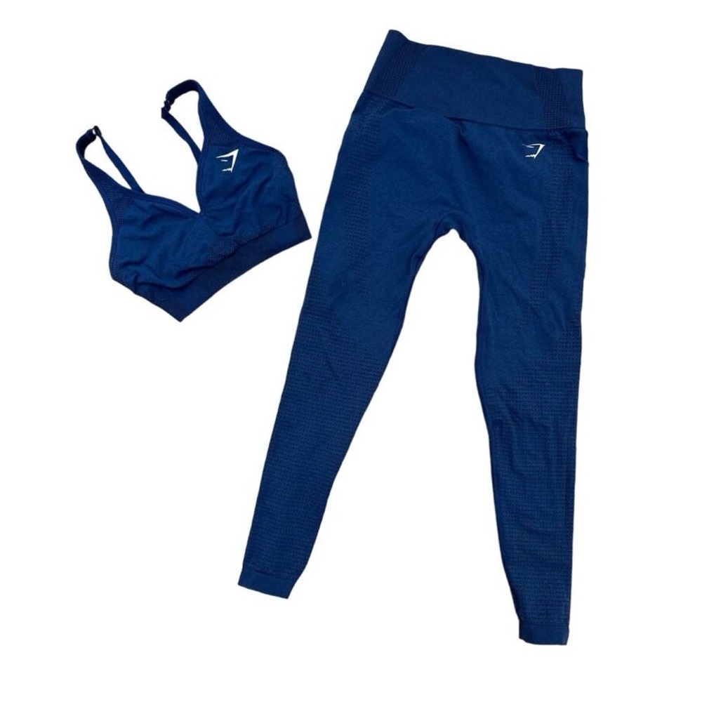 Gymshark Vibrant Blue Activewear Set - S